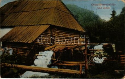 Gyergyószentmiklós, Gheorgheni; Patak malom, vízimalom. Sándory Mihály kiadása / watermill (EK)