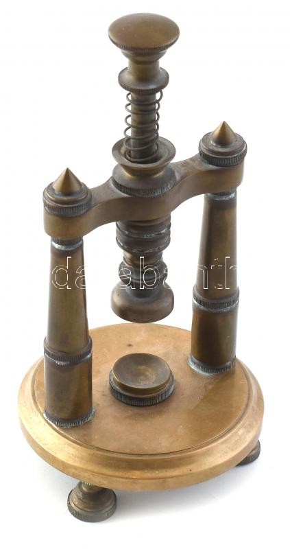 Réz golyónyomó, golyópréselő szerkezet 22 cm