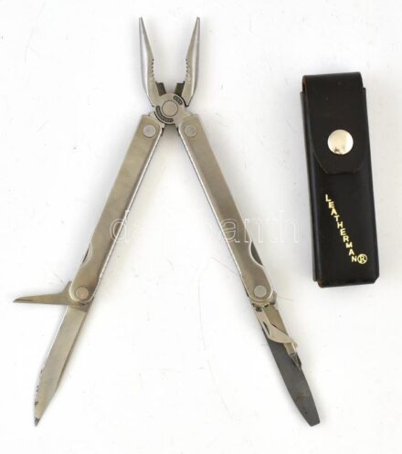 Leatherman kombinált fogó, bőr tokban, h: 10 cm
