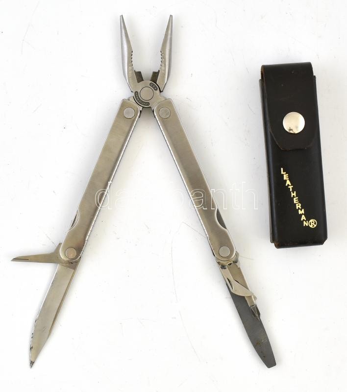 Leatherman kombinált fogó, bőr tokban, h: 10 cm