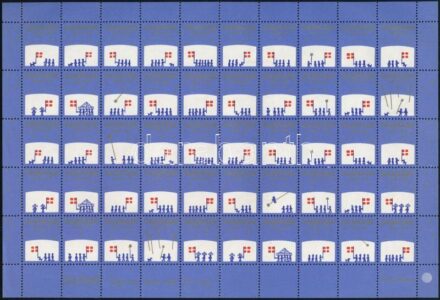 Dánia 1976 Karácsony 50-es levélzáró ív