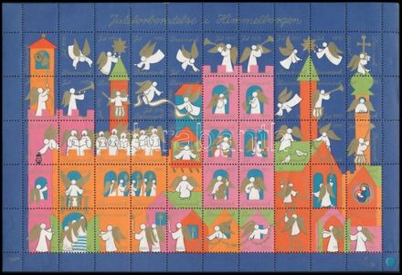 Dánia 1970 Karácsony 50-es levélzáró ív