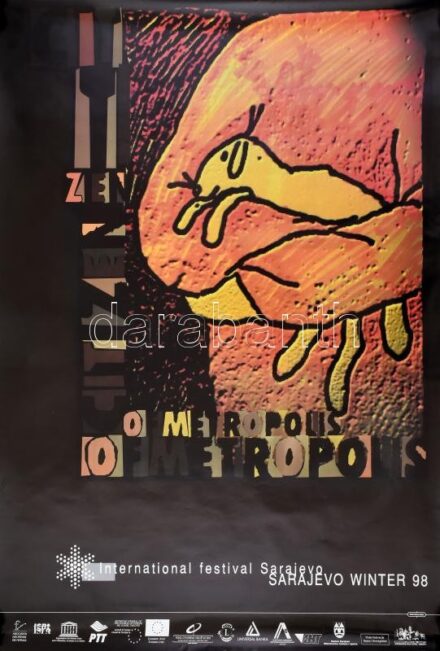 Szarajevó plakát, 68×98 cm