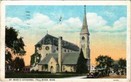 1926 Fall River (Mass.), St. Mary's cathedral, automobiles (EK)