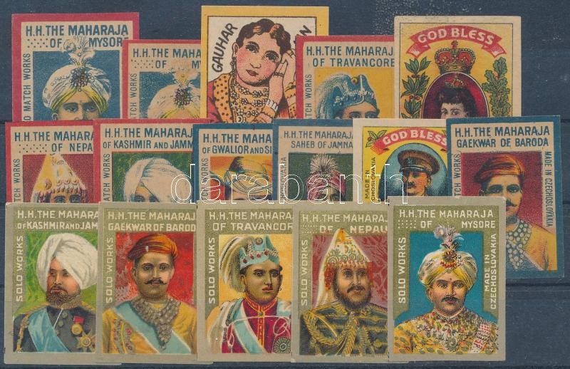 cca 1920-1930 15 db régi ritka csehszlovák gyufacímke