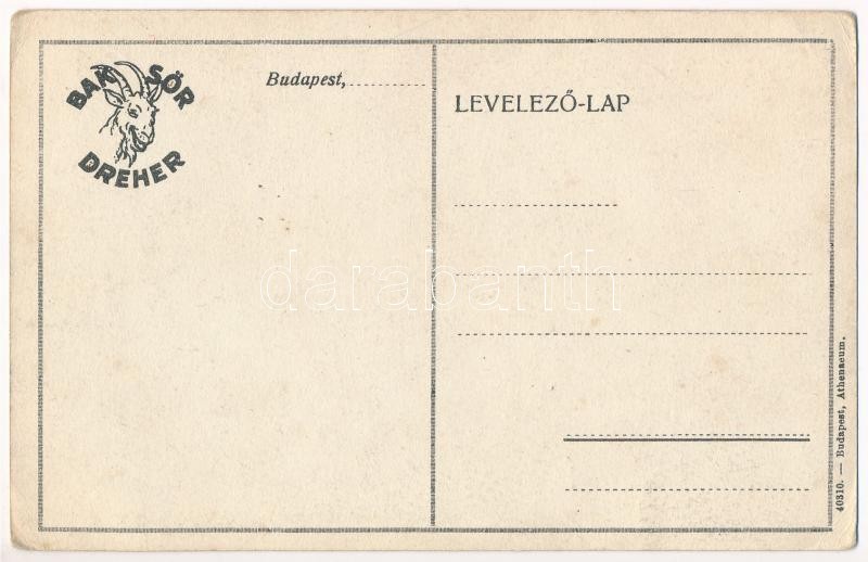 Budapest X. Kőbánya, Első magyar részvény-serfőzde; Haggenmacher, Dreher Antal serfőzdéi, sörgyár reklám (EK) - Image 2