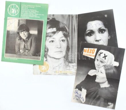 6 db aláírás - Psota Irén, Sass Szilvia, Sütő Irén, Dénes Piroska, Borbás Gabi, stb.