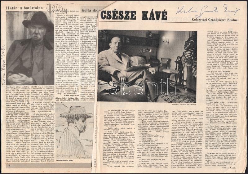 Vegyes aláírás tétel: Mészöly Miklós, Sütő András, Kornis Mihály, stb. - Image 3