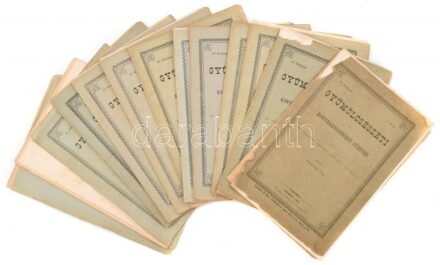 1883 Gyümölcsészeti és kertészeti füzetek. 1-12. füzet. Szerk.: Villási Pál. Kiadja az Országos Magyar Gazdasági Egyesület. Bp., 1883, Wilckens és Waidl, 384+8 p. + X (kromolitográfiák) t. Eredeti kiadói papírkötésekben, közte