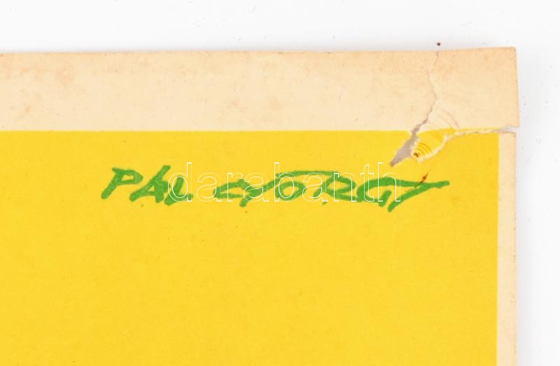 Pál György (1906-1986): Szerződéses sertéshízlalás. Plakát 1964. Jelzett. Hajtott. 48x34 cm - Image 3