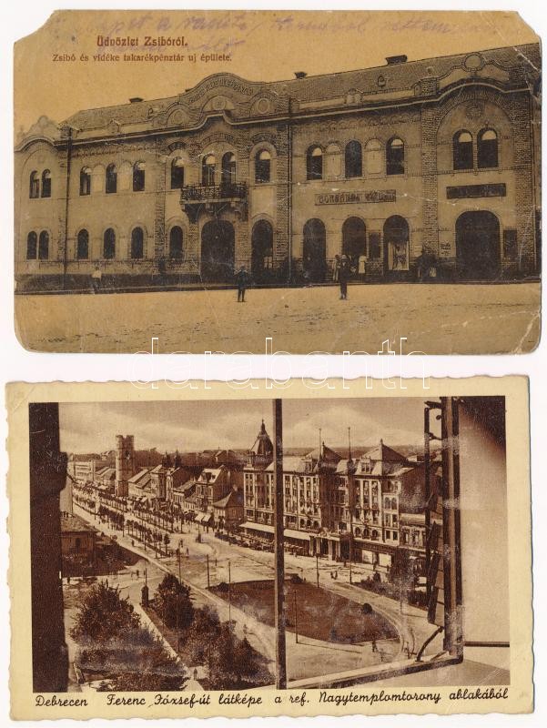 20 db RÉGI történelmi magyar város képeslap vegyes minőségben / 20 pre-1945 historical Hungarian town-view postcards in mixed quality - Image 2