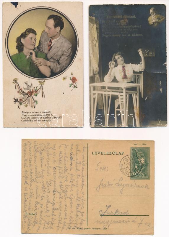 35 db főleg RÉGI képeslap vegyes minőségben / 35 mostly pre-1945 postcards in mixed quality - Image 2