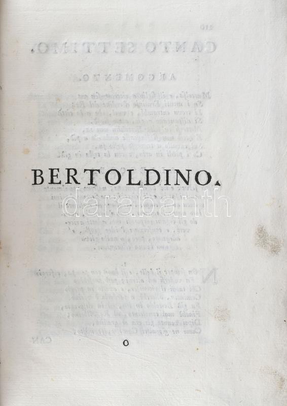 Bertoldo Bertoldino e Cacasenno con i argomenti, alegorie, spiegazion dele parole, e frase veneziane, . divertimento autunal de I. P. Libro Segondo che contien Bertoldin Croce Giulio Cesare (Giulio Dalla Lira) (della Croce G. C.); Edité par