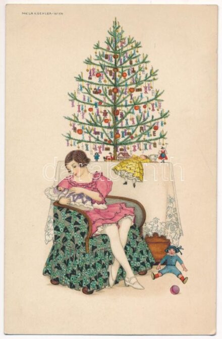 Karácsony / Christmas. M. Munk Wien Nr. 1037. s: Mela Koehler
