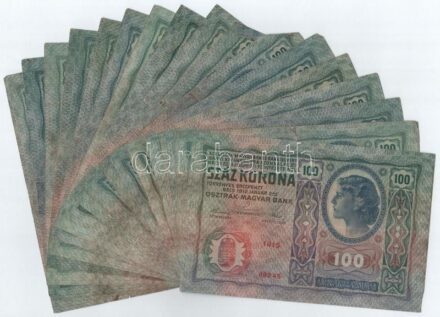 1912. 100K (20x) T:III,III- Adamo K28