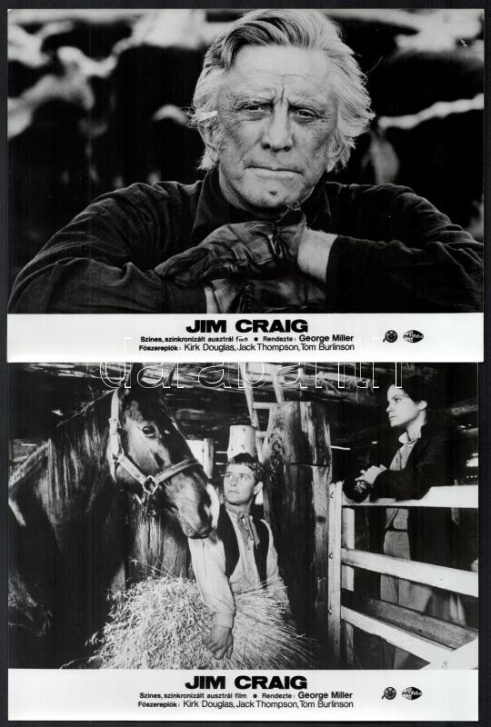 1984 Jim Craig című ausztrál western film jelenetei, 7 db produkciós filmfotó, 18x24 cm