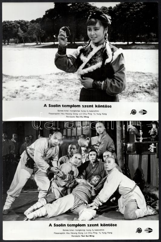1985 A Saolin templom szent köntöse című kínai film jelenetei, 8 db produkciós filmfotó, 18x24 cm - Image 2