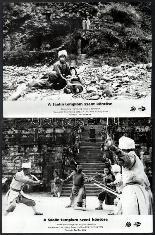 1985 A Saolin templom szent köntöse című kínai film jelenetei, 8 db produkciós filmfotó, 18x24 cm - Image 4