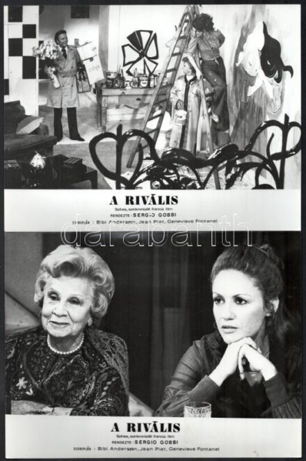 1974 A rivális című francia film jelenetei, 11 db produkciós filmfotó, 18x24 cm