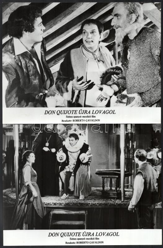 1973 Don Quijote újra lovagol című spanyol-mexikói film jelenetei, 10 db produkciós filmfotó, 18x24 cm - Image 3