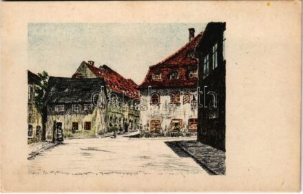 Cheb, Eger; Vohburggasse / street view s: B. Lark (fl)
