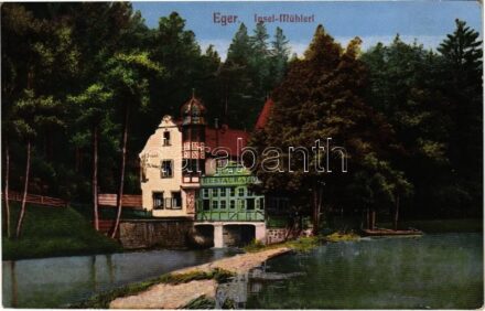 1915 Cheb, Eger; Insel-Mühlerl / café and restaurant (EK)