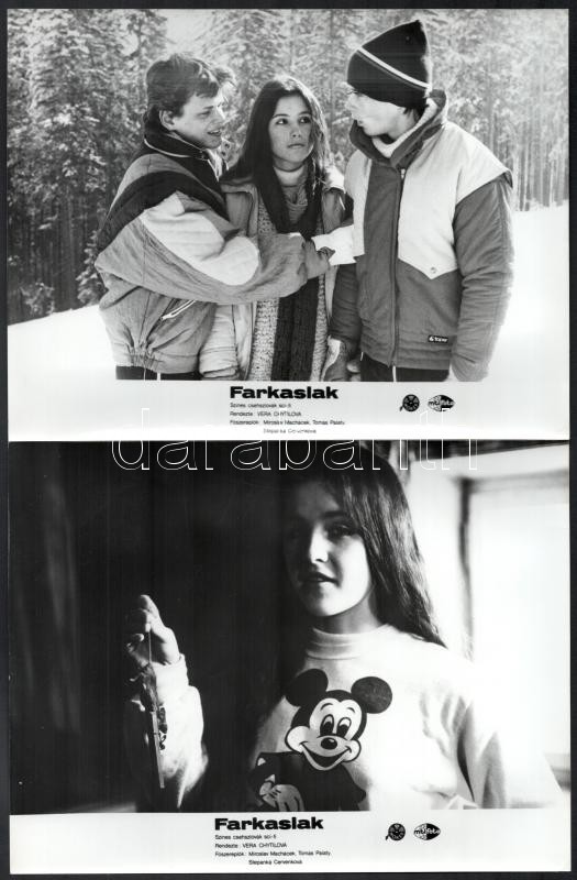 1986 Farkaslak című csehszlovák sci-fi film jelenetei, 7 db produkciós filmfotó, 18x24 cm - Image 3