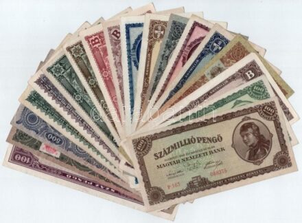 1945-1946. 100P-1.000.000BP (18xklkf) T:II-III-