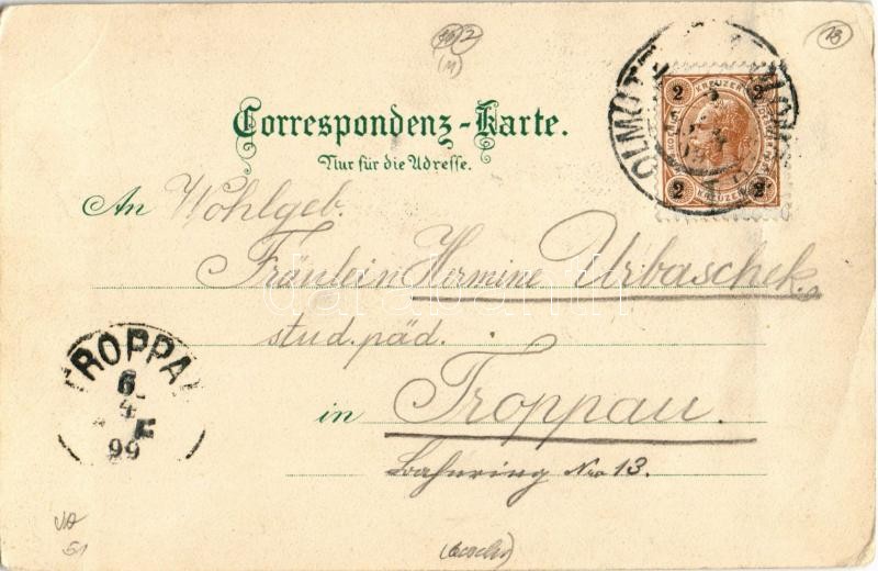 1899 (Vorläufer) Olomouc, Olmütz; Dom / cathedral. Regel & Krug litho (EB) - Image 2