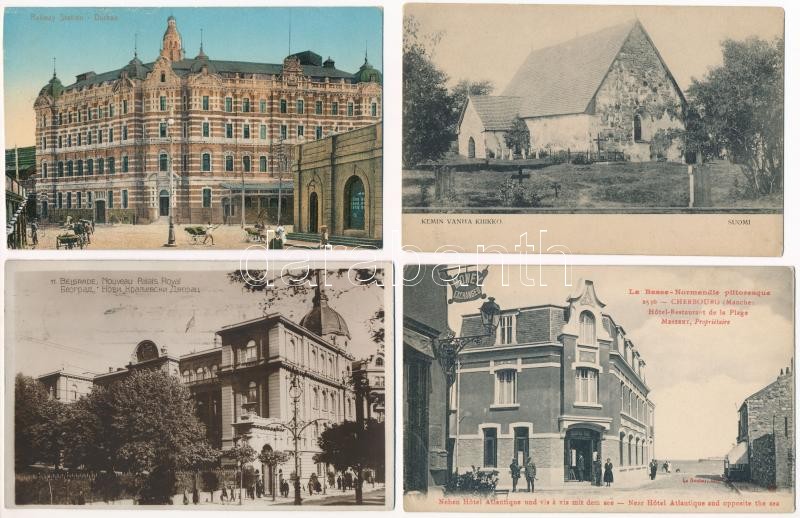 20 db RÉGI külföldi város képeslap / 20 pre-1945 European town-view postcards
