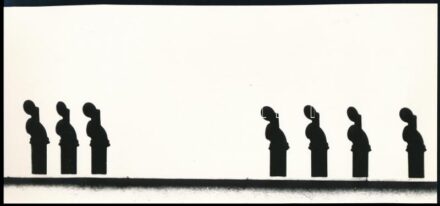 1974 Dárdai István vintage fotóművészeti alkotása, 11,2x24,4 cm