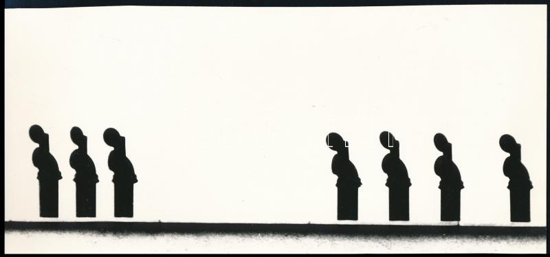 1974 Dárdai István vintage fotóművészeti alkotása, 11,2x24,4 cm