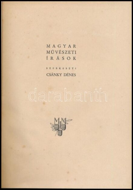 Hoffmann Edit: Szinyei Merse Pál (1845-1920). Bp., 1943, Országos Magyar Szépművészeti Múzeum. Fekete-fehér képtáblákkal. Kiadói kopott félvászon kötés, kissé foltos, kissé sérült gerinccel.