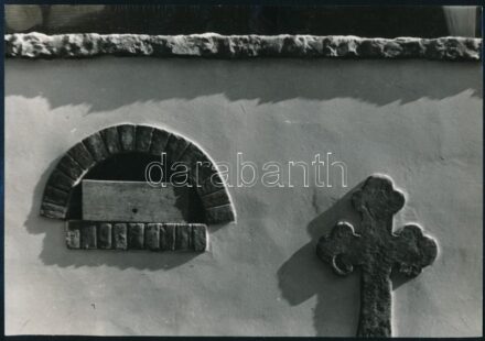 1974 Jakab Róbert: Kalocsa, feliratozott vintage fotóművészeti alkotás, 16,6x24 cm