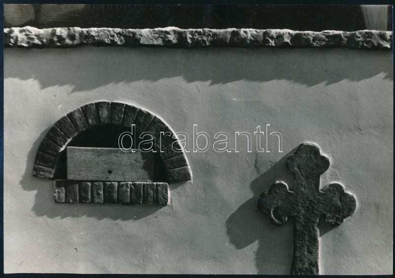 1974 Jakab Róbert: Kalocsa, feliratozott vintage fotóművészeti alkotás, 16,6x24 cm