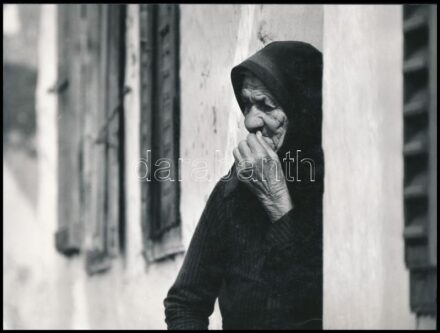 1966 Schwanner Endre: Ormánság, feliratozott vintage fotóművészeti alkotás, 18x24 cm