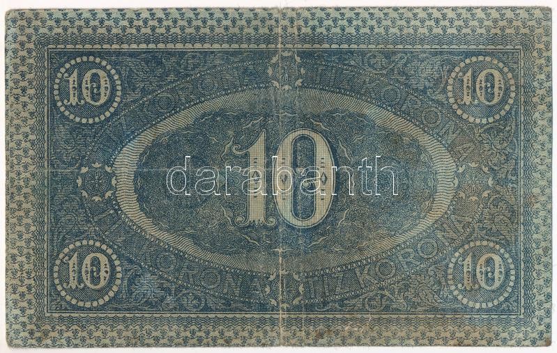 1919. július 15. 10K 'frigiai sapka' T:III,III- beszakadás Adamo K12 - Image 2