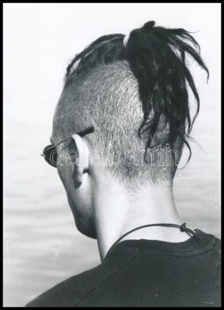 cca 1993 Rozsmán Szilvia (Szlovénia) feliratozott, vintage fotóművészeti alkotása, 18x12,8 cm