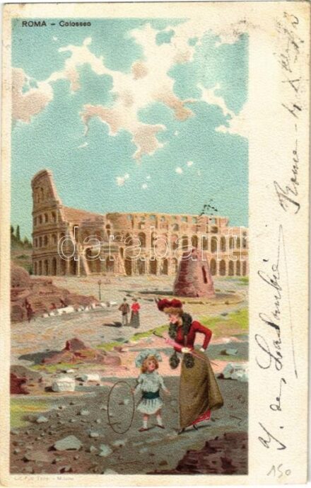 1903 Roma, Rome; Colosseo / Colosseum. litho (EK)