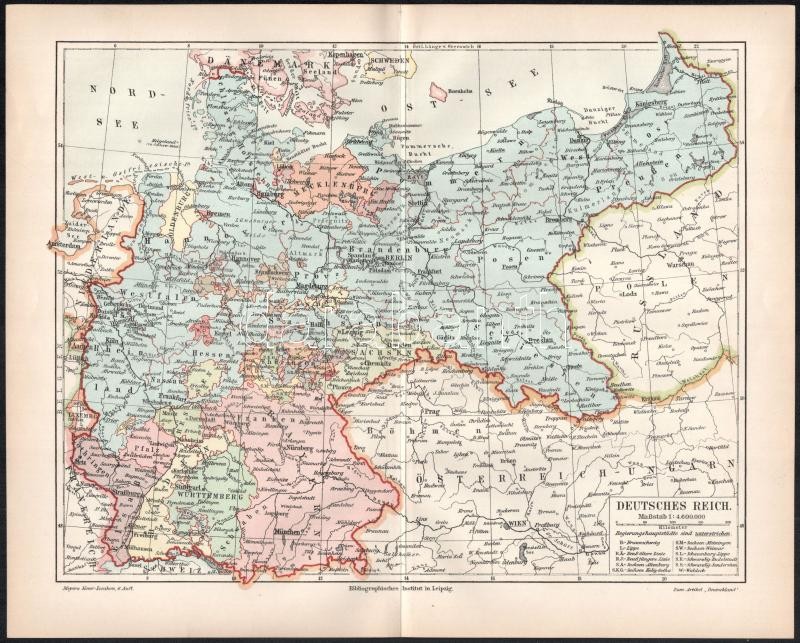 Németország, földrajzi, bányászati és ipari térképek 10 darabos vegyes világtérkép gyűjtemény cca 1900. 31x25 cm - Image 2