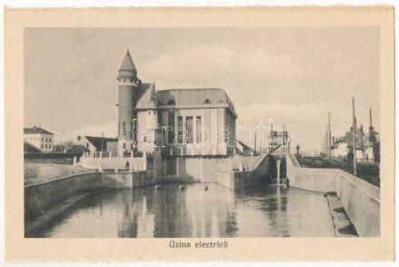 Marosvásárhely, Targu Mures; Uzina electrica / Villanytelep, erőmű / electric power plant (képeslapfüzetből / from postcard booklet) (non PC)