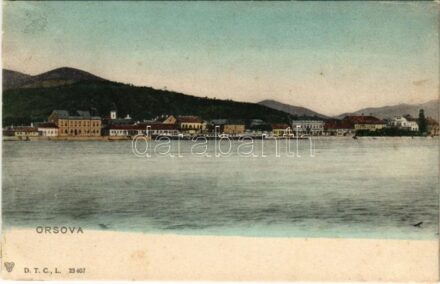 Orsova, látkép / general view (ragasztónyom / glue marks)