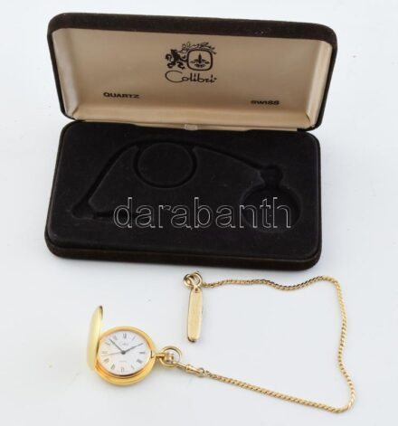 Colibri svájci quartz zsebóra, mini bicskával, jár, d:40mm