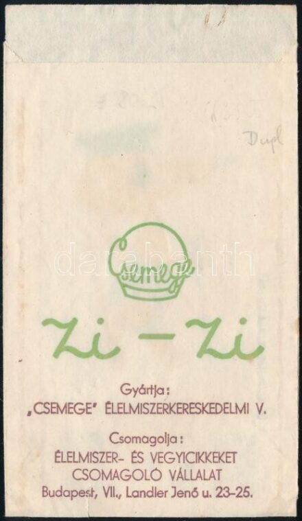 Zizi reklám tasak, Morzsi kutya 9x16 cm