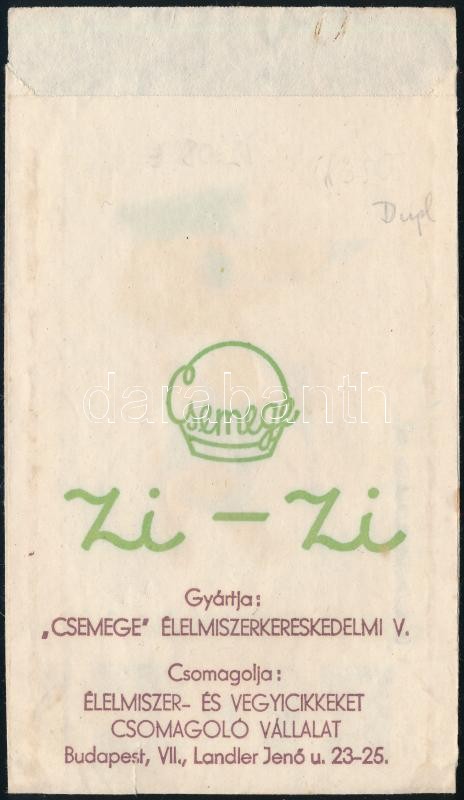 Zizi reklám tasak, Morzsi kutya 9x16 cm