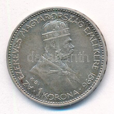1896KB 1K Ag 'Millenium' T:2,2- Adamo K5.2