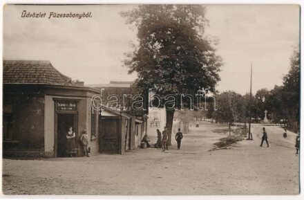 Füzesabony, utca, Schindler József vendéglője, Grünbaum üzlete