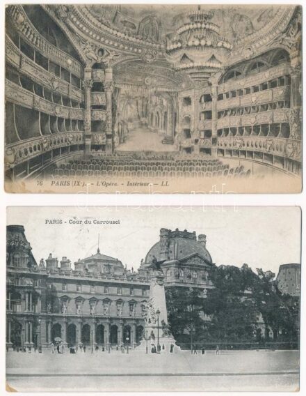 Paris - 4 pre-1945 postcards