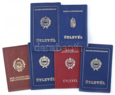 6 db vegyes útlevél