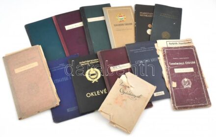 12 db vegyes tanulmányi értesítő